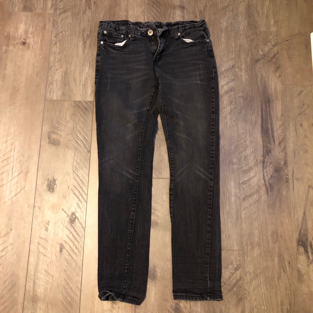 Carbon Skinny Black Jeans